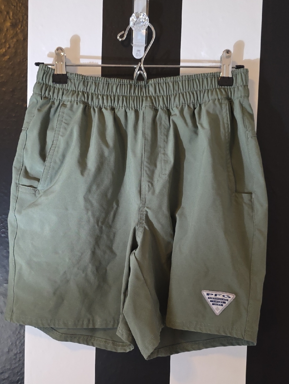 Columbia Olive Green Kids Outdoor Shorts